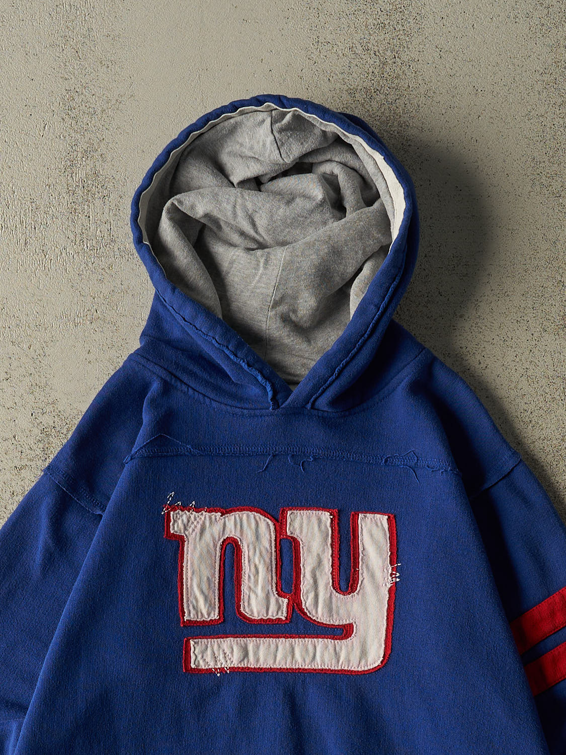 Vintage Y2K Blue New York Giants Embroidered Hoodie (S/M)