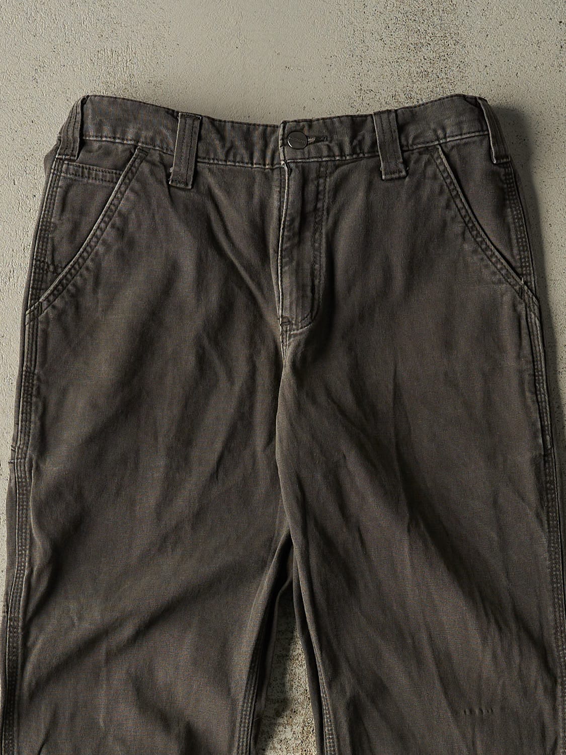 Vintage Y2K Charcoal Grey Carhartt Work Pants (32x31)