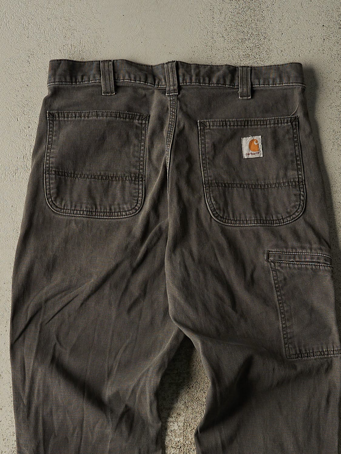 Vintage Y2K Charcoal Grey Carhartt Work Pants (32x31)