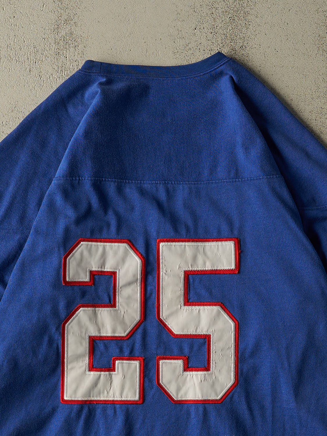 Vintage Y2K Blue New York Giants #25 Jersey Long Sleeve (XXXL)