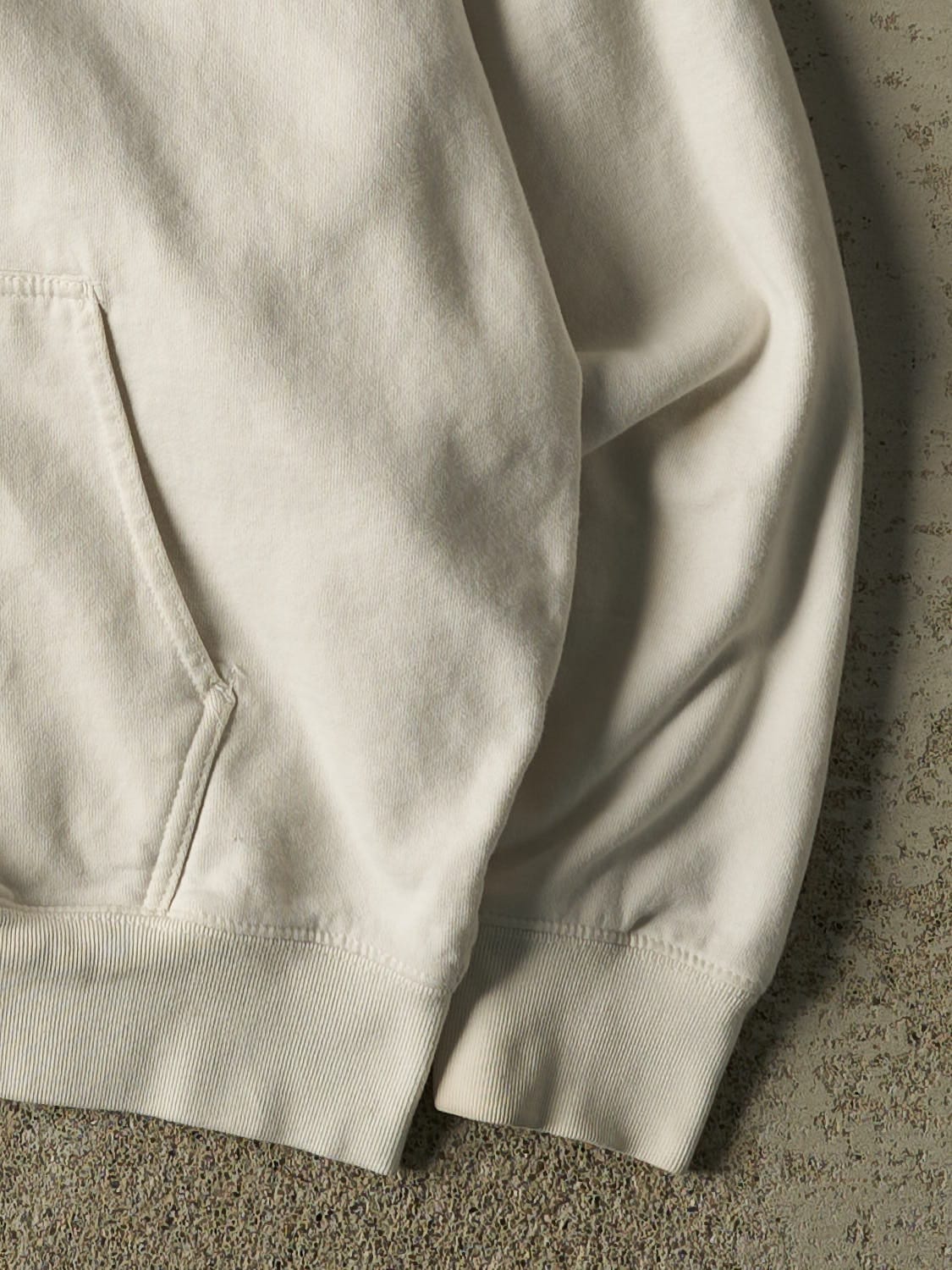 Vintage Y2K Beige New York Zip Up Hoodie (L/XL)