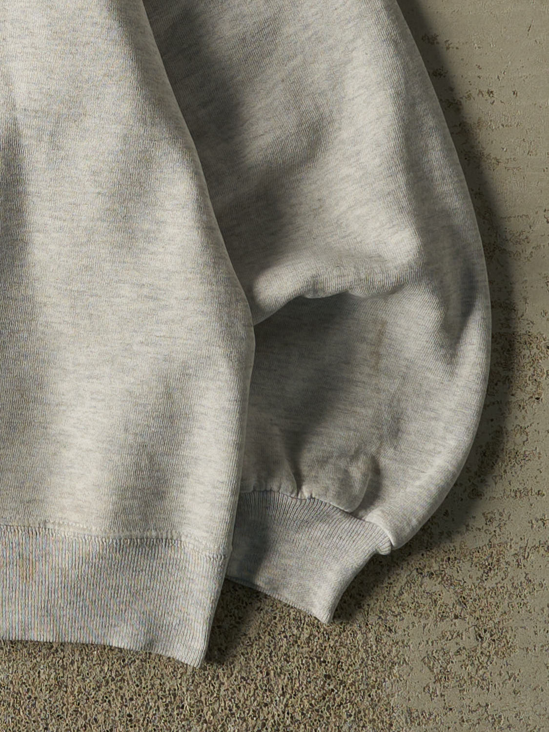 Vintage 80s Heather Grey New York Turtleneck Crewneck (M)