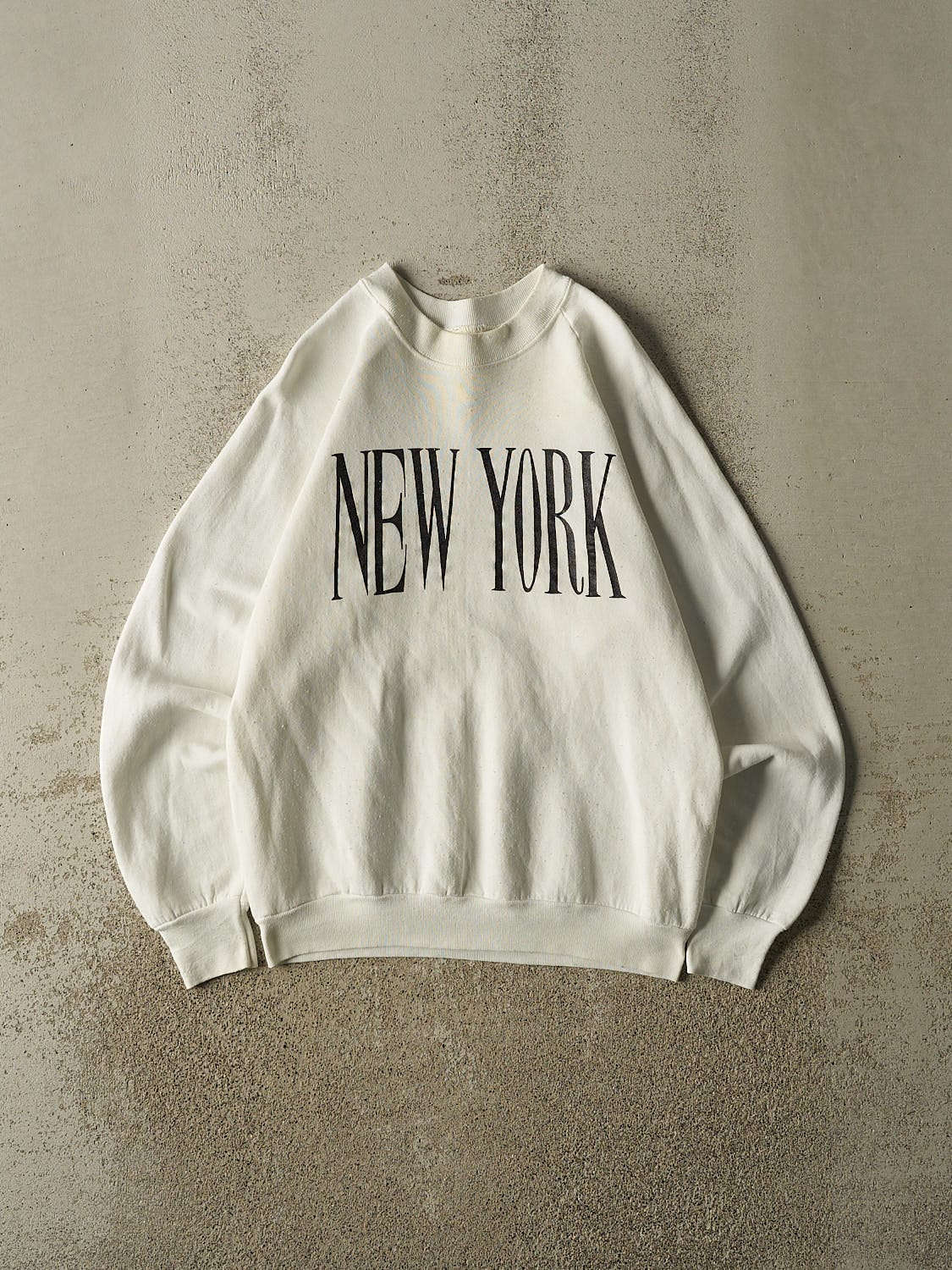 Vintage 80s White New York Crewneck (S)