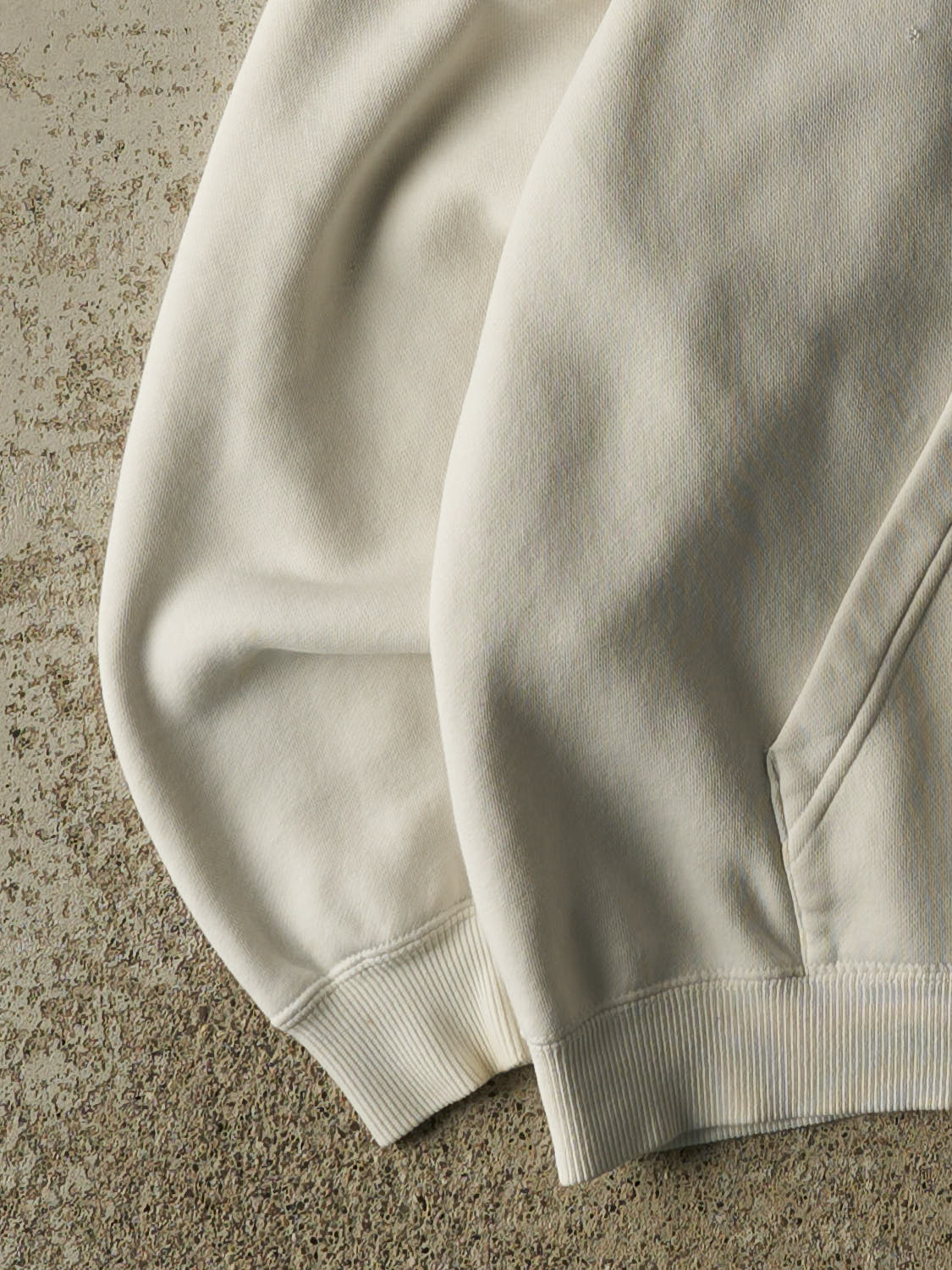 Vintage Y2K Beige Adidas Embroidered Hoodie (XL)