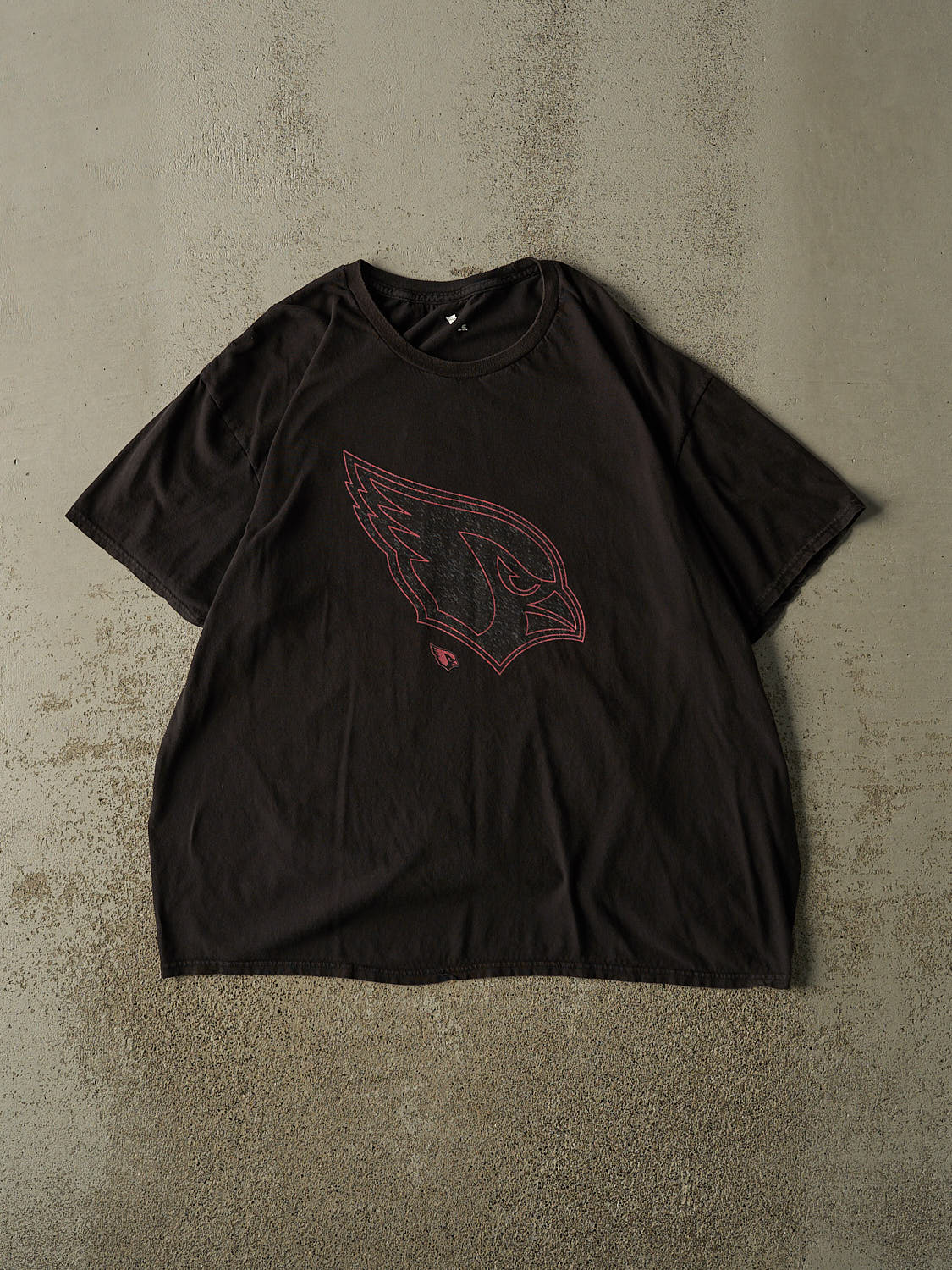 Vintage Y2K Faded Black Arizona Cardinals Tee (XL)