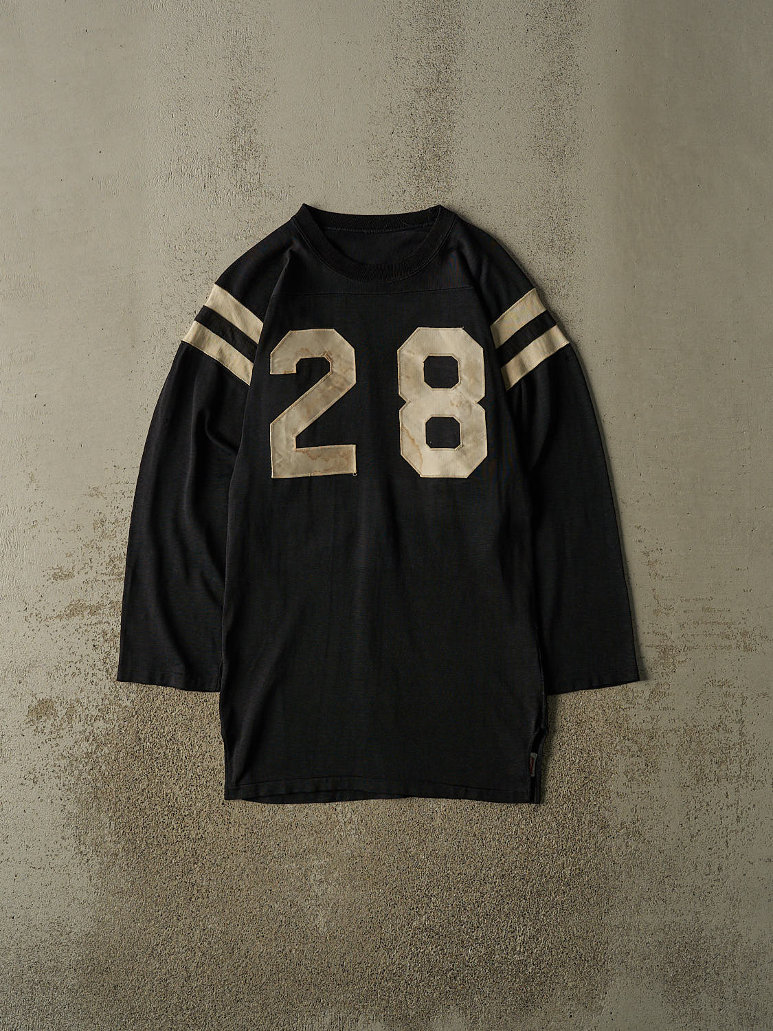 Vintage 70s Black #28 Long Sleeve Jersey (S/M)
