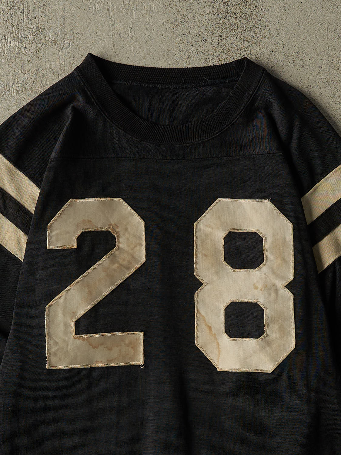 Vintage 70s Black #28 Long Sleeve Jersey (S/M)