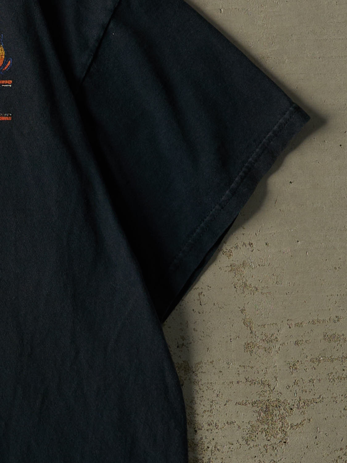 Vintage Y2K Faded Black Route 66 Biker Tee (L/XL)