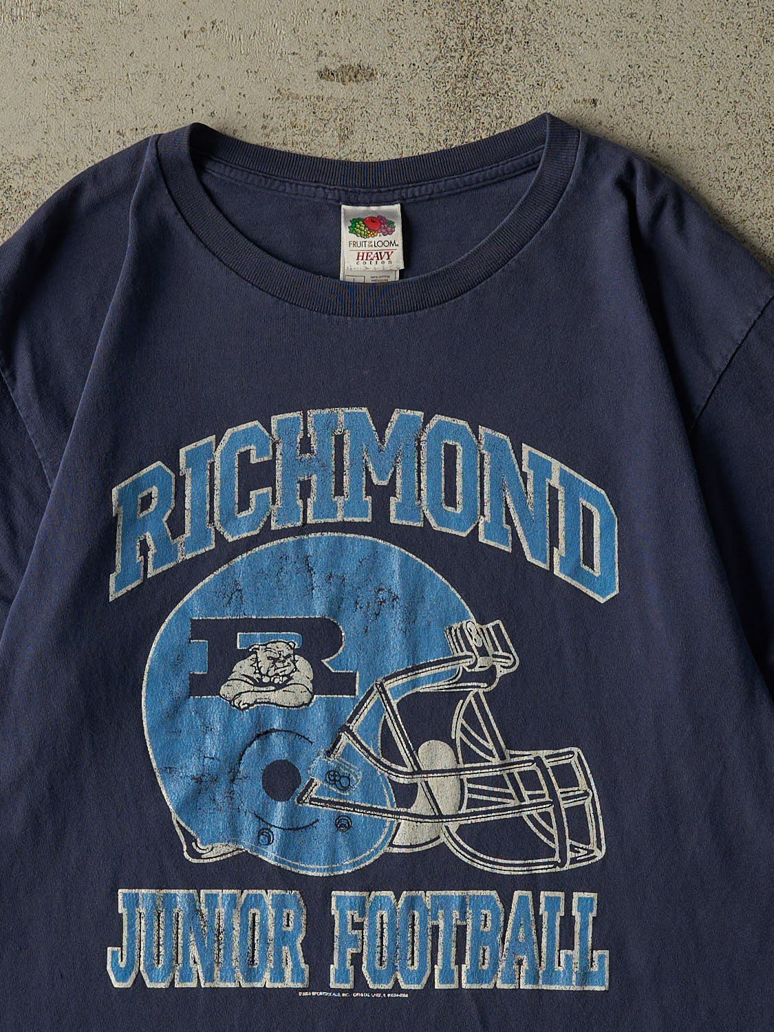 Vintage Y2K Navy Blue Richmond Jr Football Tee (M/L)