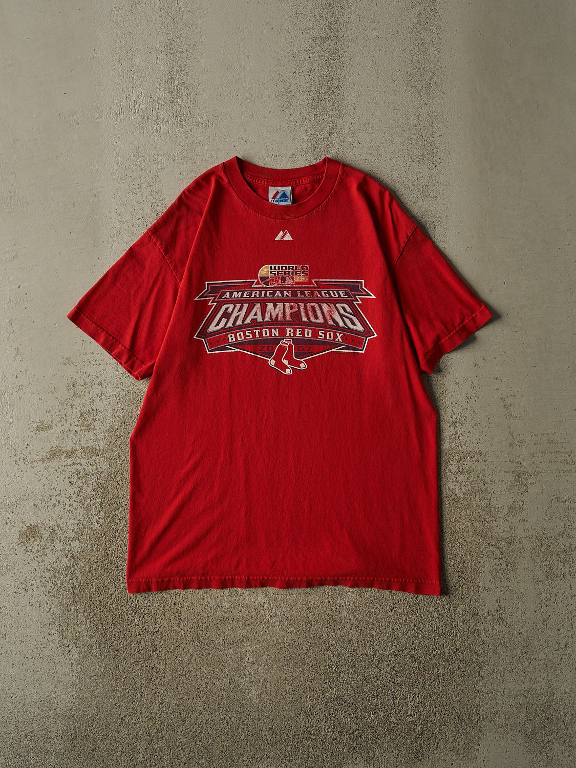 Vintage 07' Red Boston Red Sox American League Champions Tee (L)