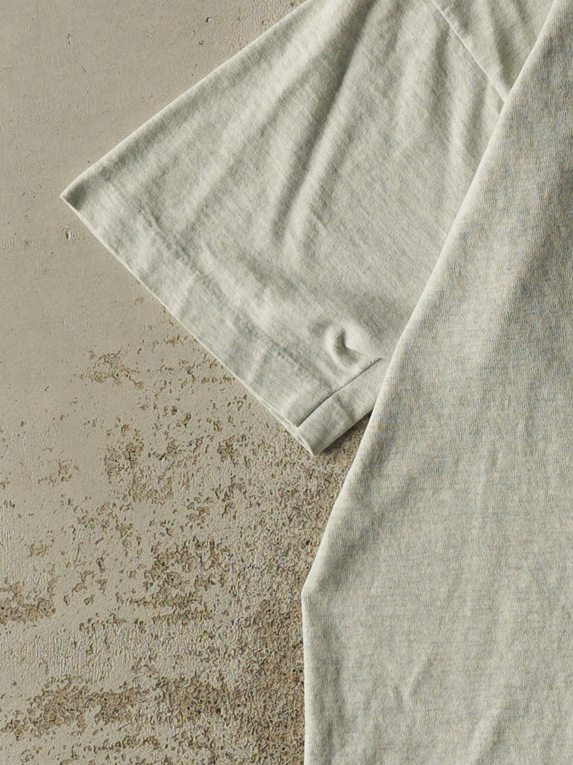 Vintage 90s Heather Grey Blank Single Stitch Pocket Tee (M)