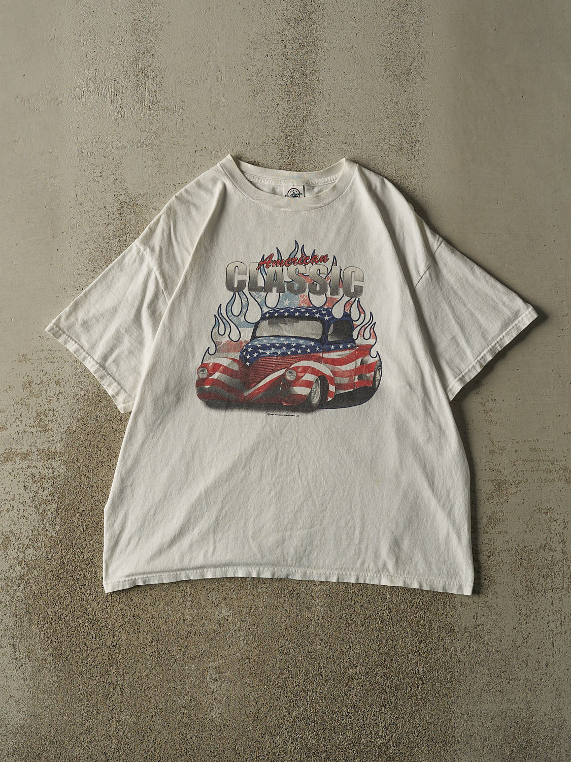 Vintage 04' White American Classic Truck Tee (L/XL)