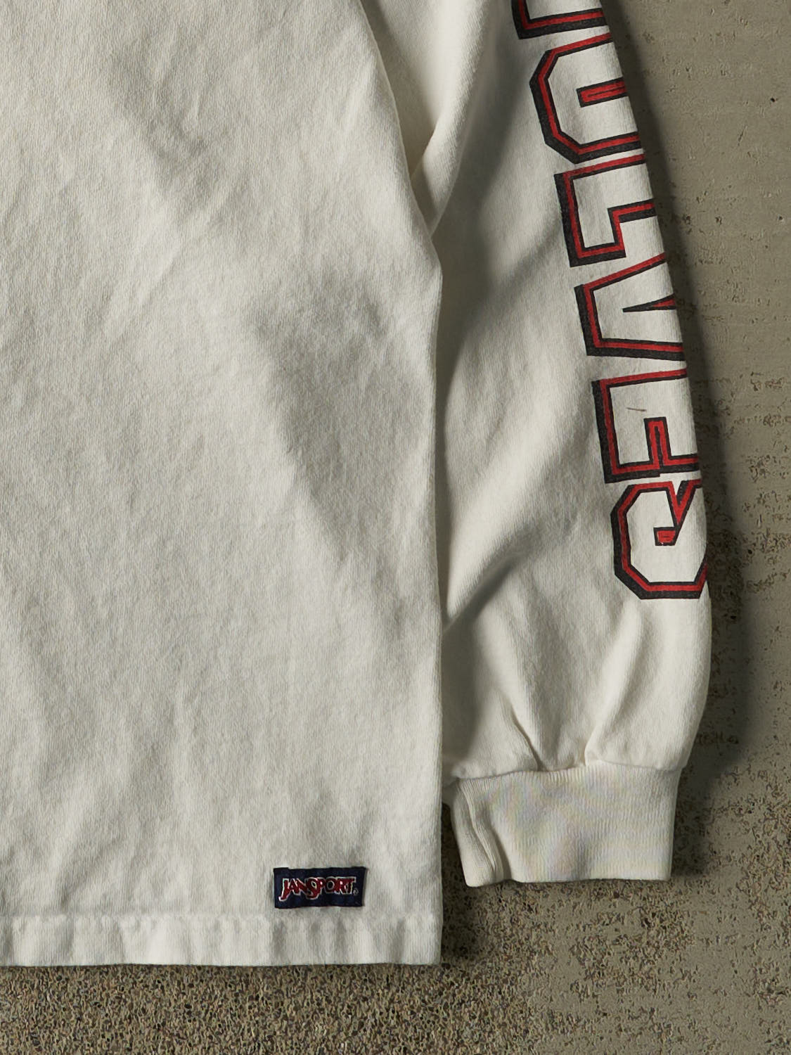 Vintage 90s White Western Oregon University Wolves Long Sleeve (L/XL)
