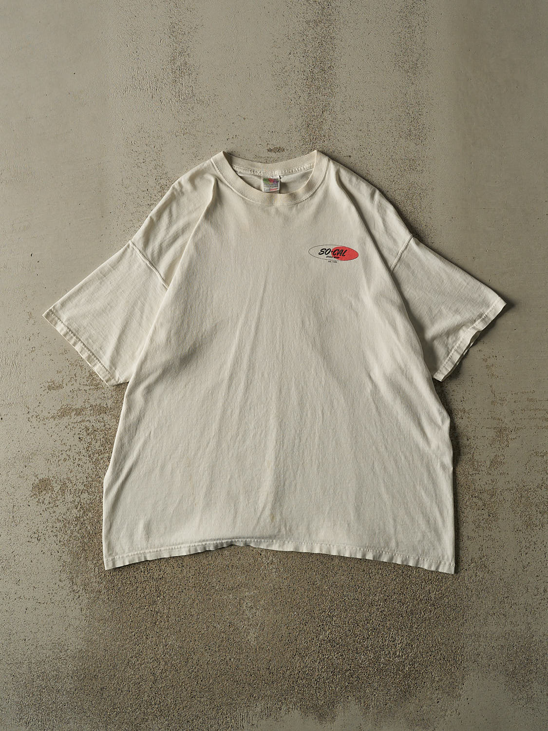 Vintage 90s Beige So-Cal Speed Shop Tee (XL/XXL)