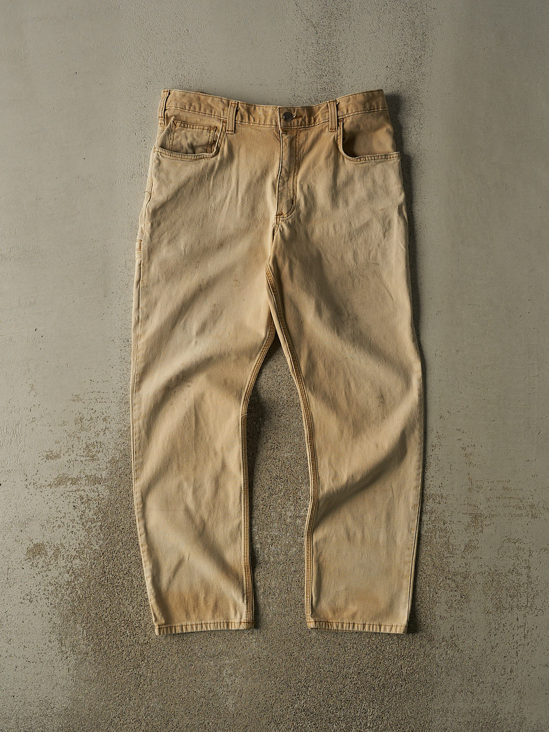 Vintage Y2K Beige Carhartt Work Pants (35x31)