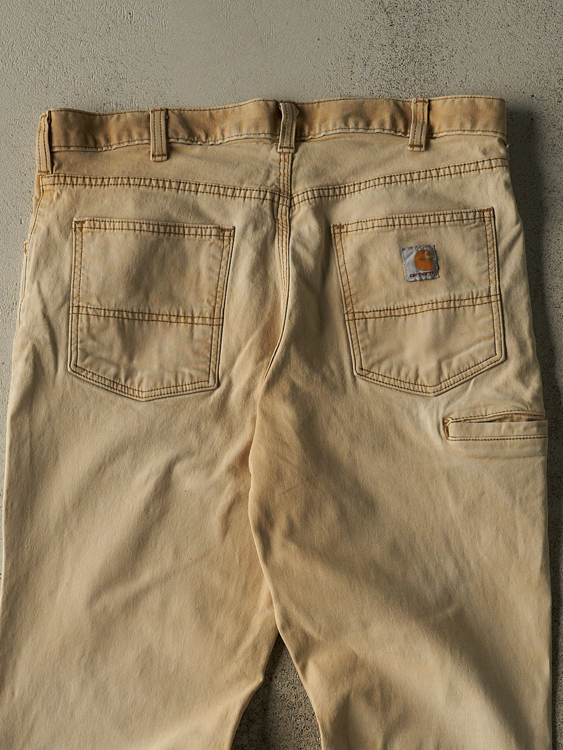 Vintage Y2K Beige Carhartt Work Pants (35x31)