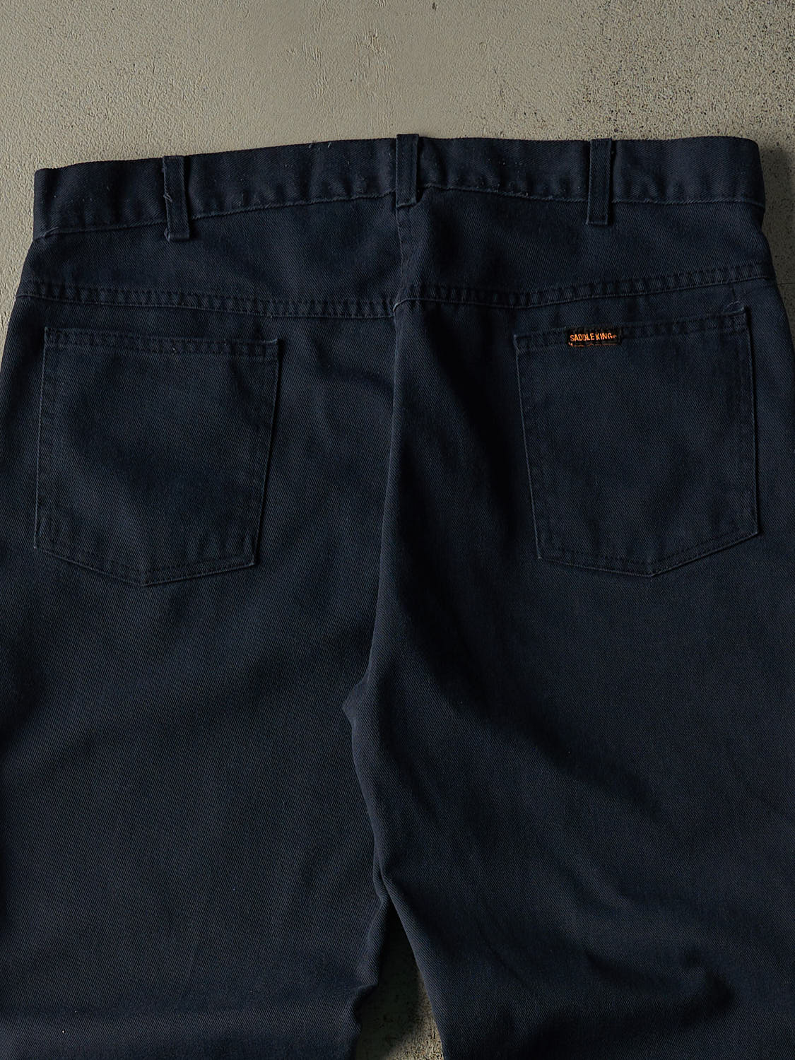 Vintage 90s Navy Blue Saddle King Work Pants (37x30)
