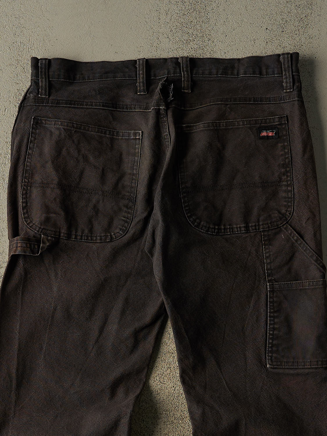 Vintage Y2K Sun Faded Black Dickies Carpenter Pants (33x30.5)