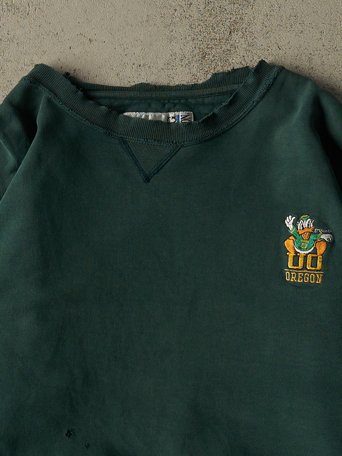 Vintage 90s Green University of Oregon Ducks Crewneck (L/XL)