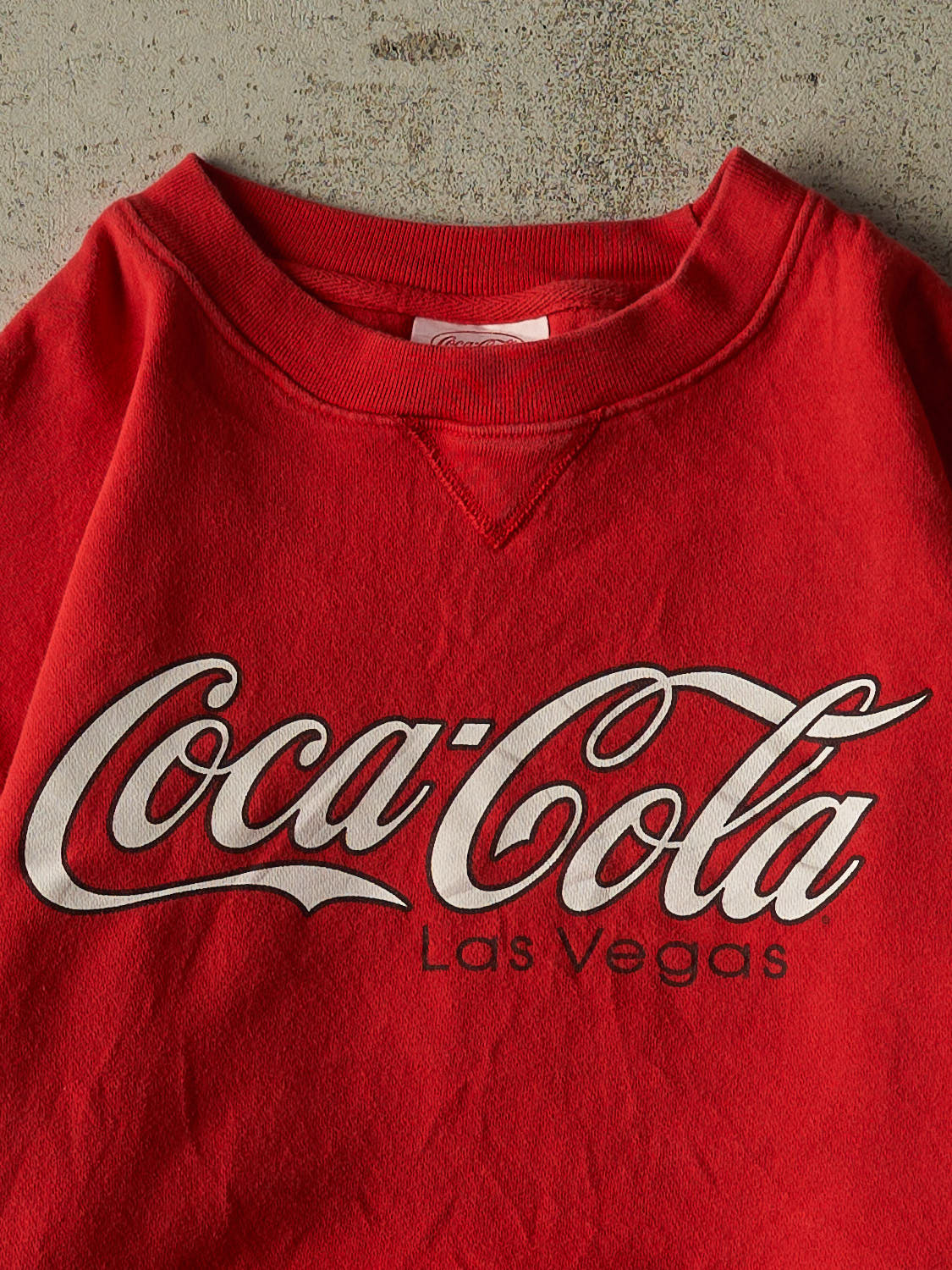 Vintage 90s Red Coca Cola Las Vegas Crewneck (S/M)