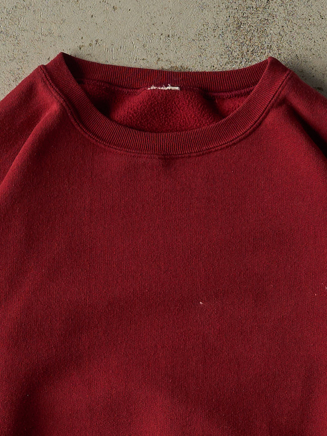 Vintage 90s Burgundy Blank Crewneck (XL)