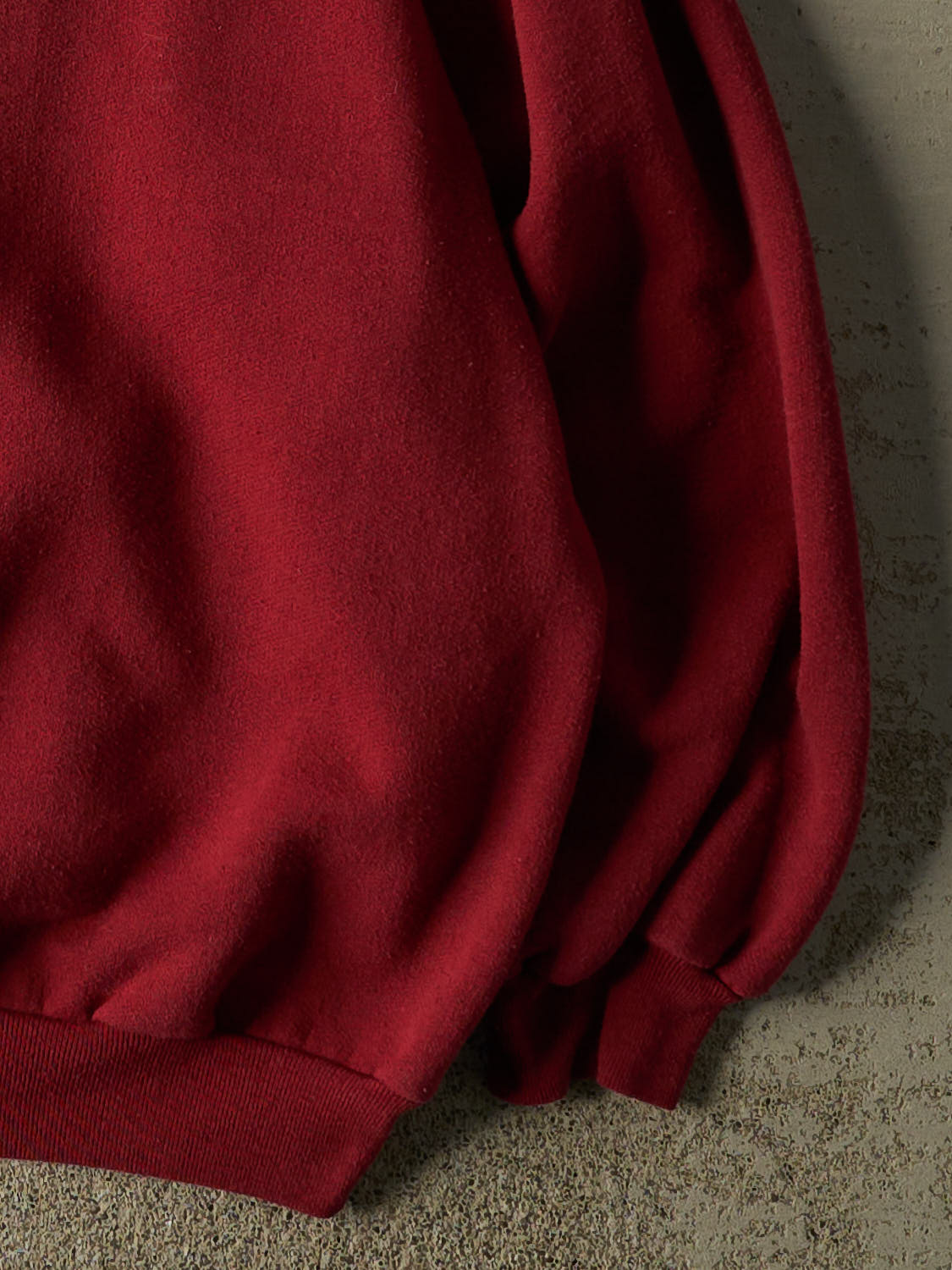 Vintage 90s Burgundy Blank Crewneck (XL)