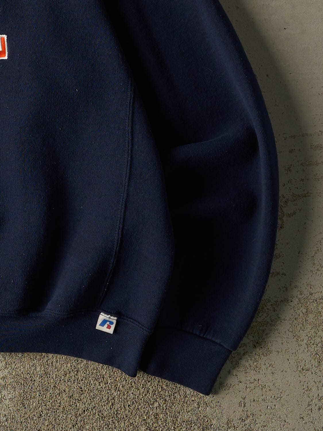 Vintage Y2K Navy Blue Russell Athletic Walpole Football Crewneck (M/L)