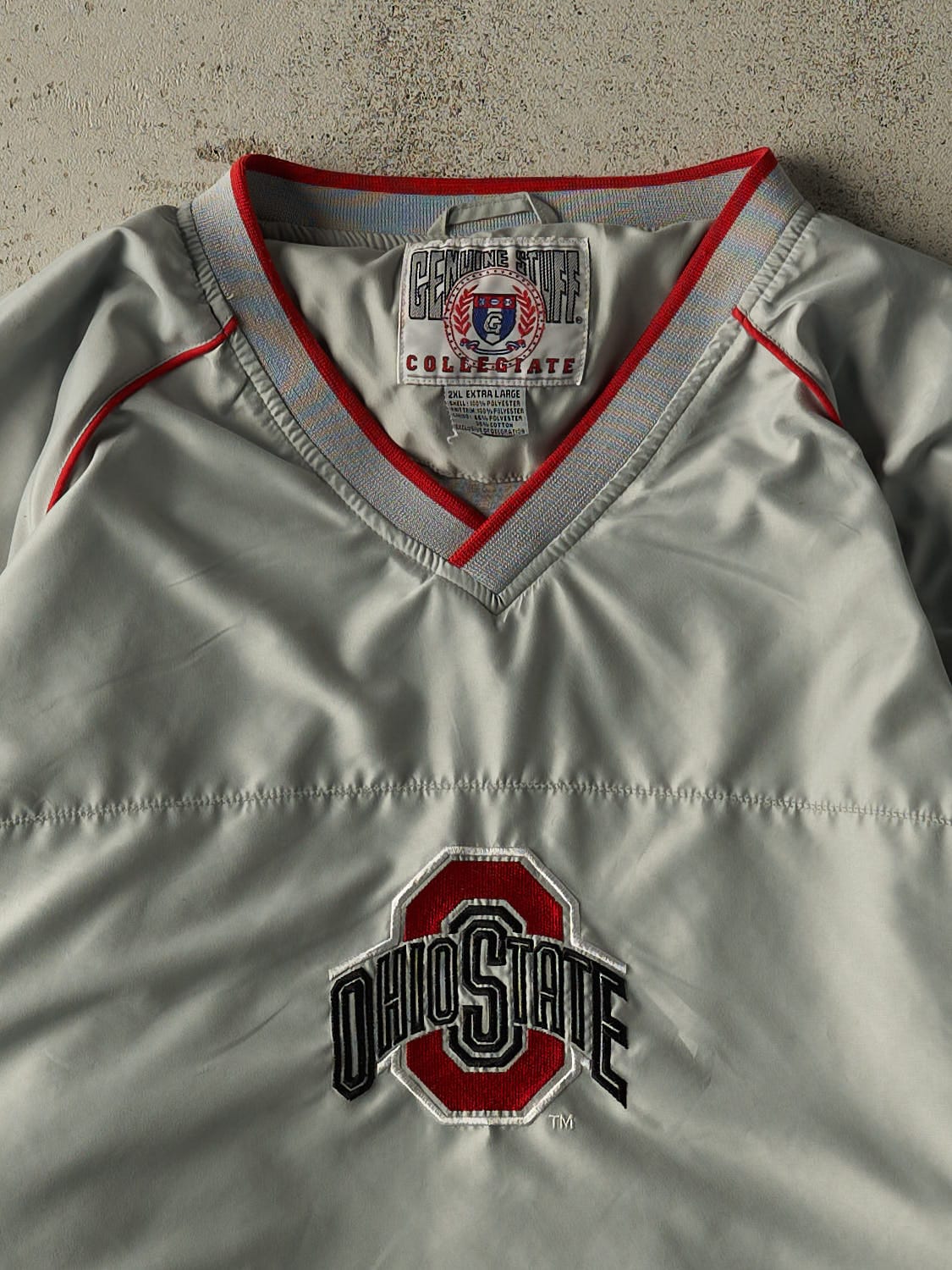 Vintage 90s Grey Ohio State University Coaches Jacket (XL/XXL)