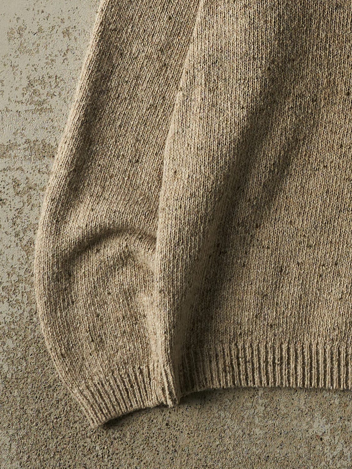 Vintage 90s Beige Striped Knit (L/XL)