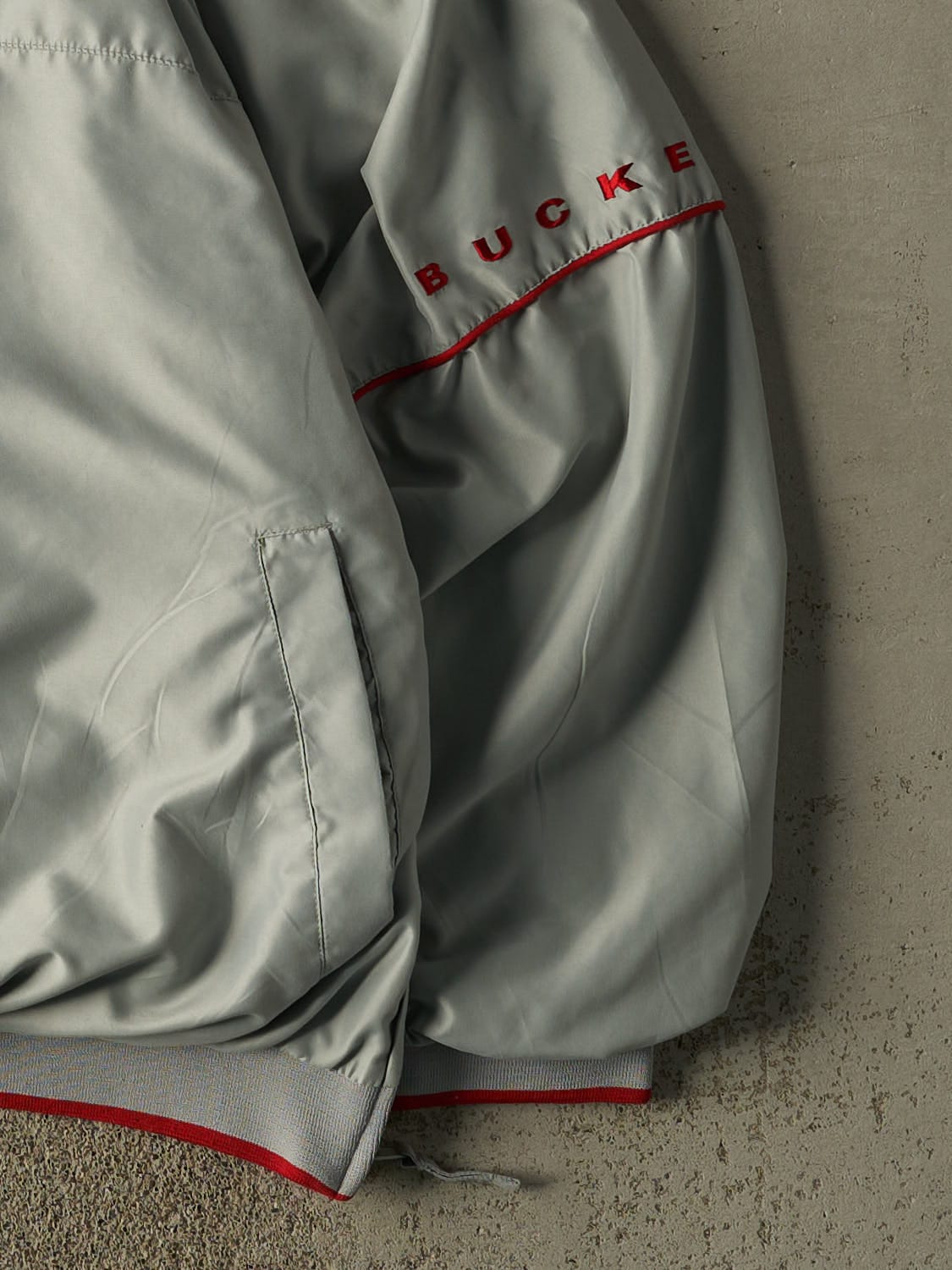 Vintage 90s Grey Ohio State University Coaches Jacket (XL/XXL)