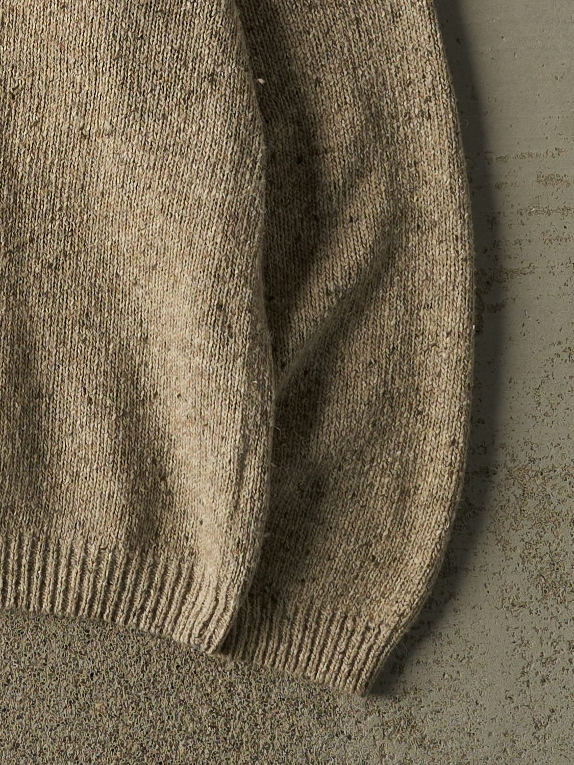Vintage 90s Beige Striped Knit (L/XL)