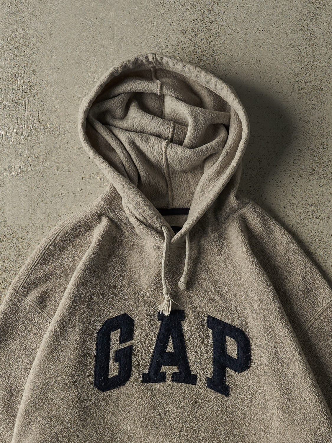 Vintage 90s Beige Gap Fleece Hoodie (L/XL)