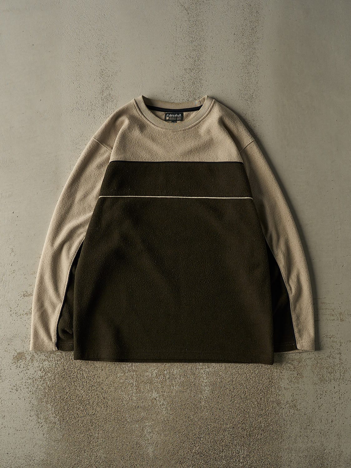 Vintage 90s Beige & Brown Fleece (XL/XXL)