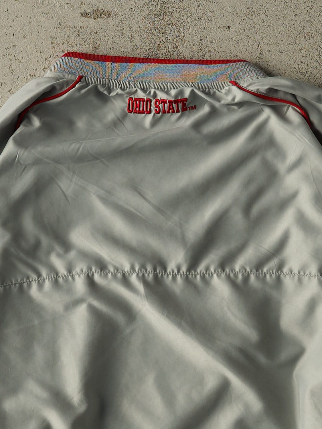 Vintage 90s Grey Ohio State University Coaches Jacket (XL/XXL)