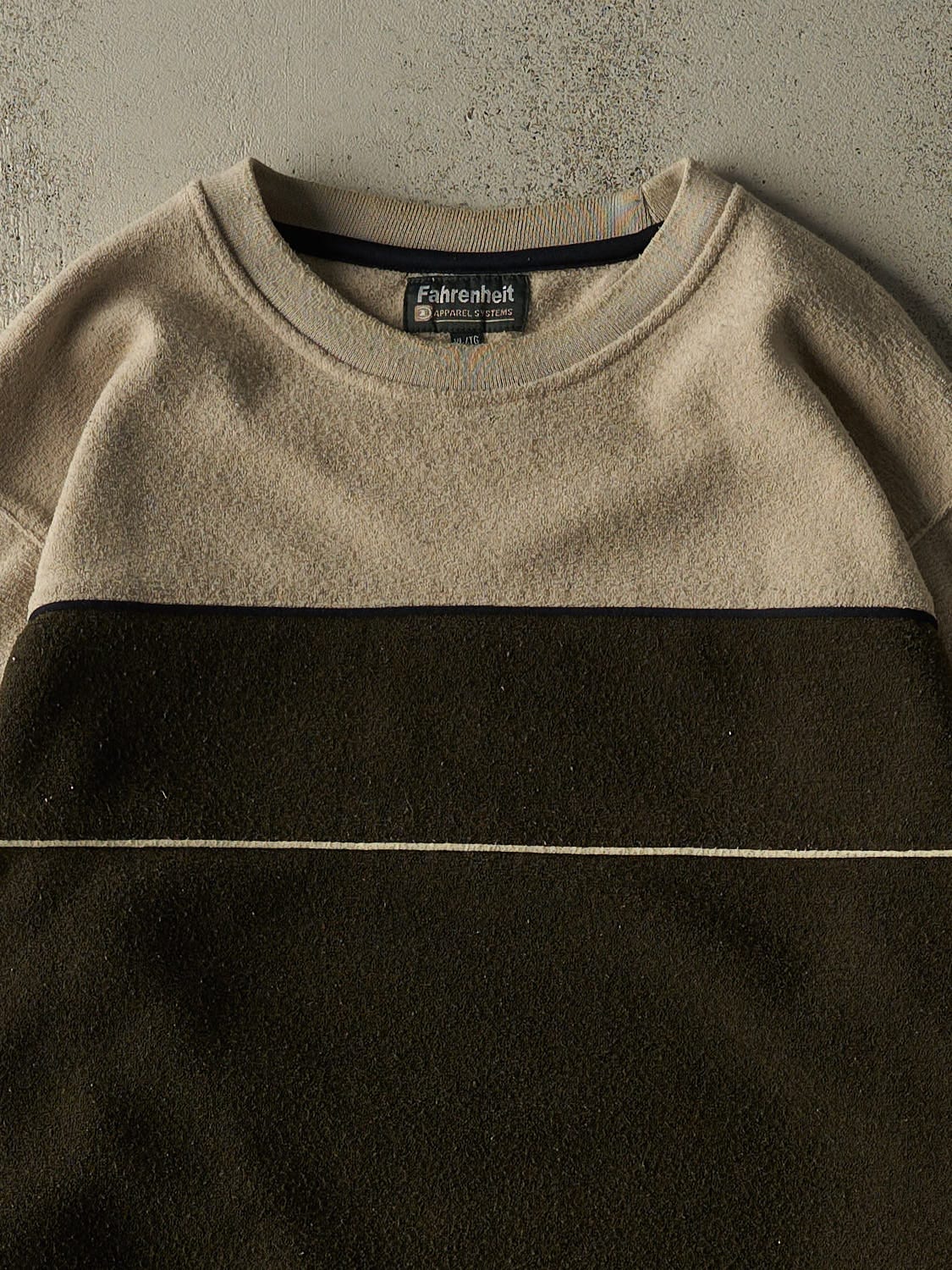 Vintage 90s Beige & Brown Fleece (XL/XXL)