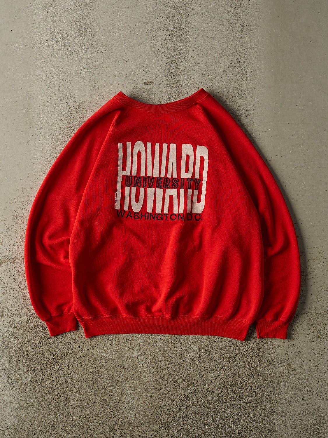 Vintage 80s Red Howard University Crewneck (M/L)