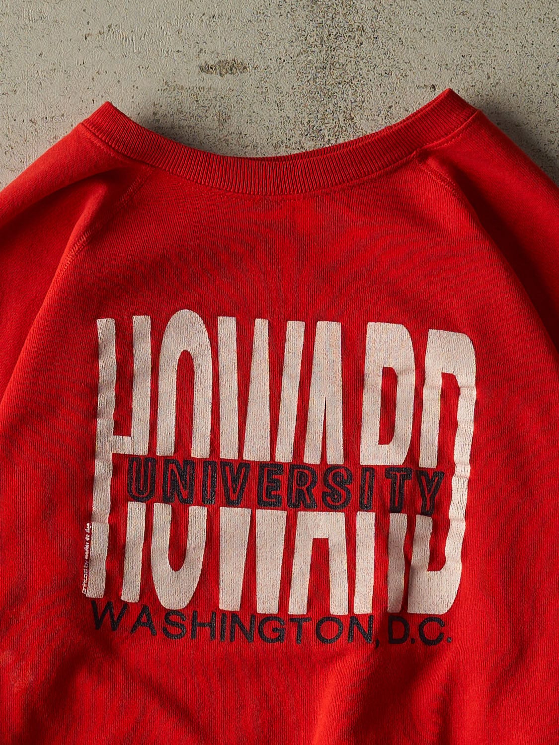 Vintage 80s Red Howard University Crewneck (M/L)