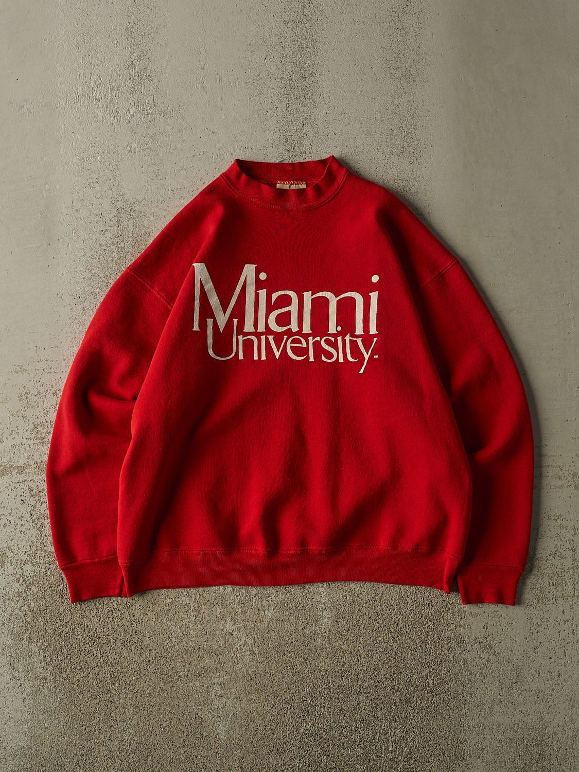 Vintage 80s Red Miami University Crewneck (M/L)