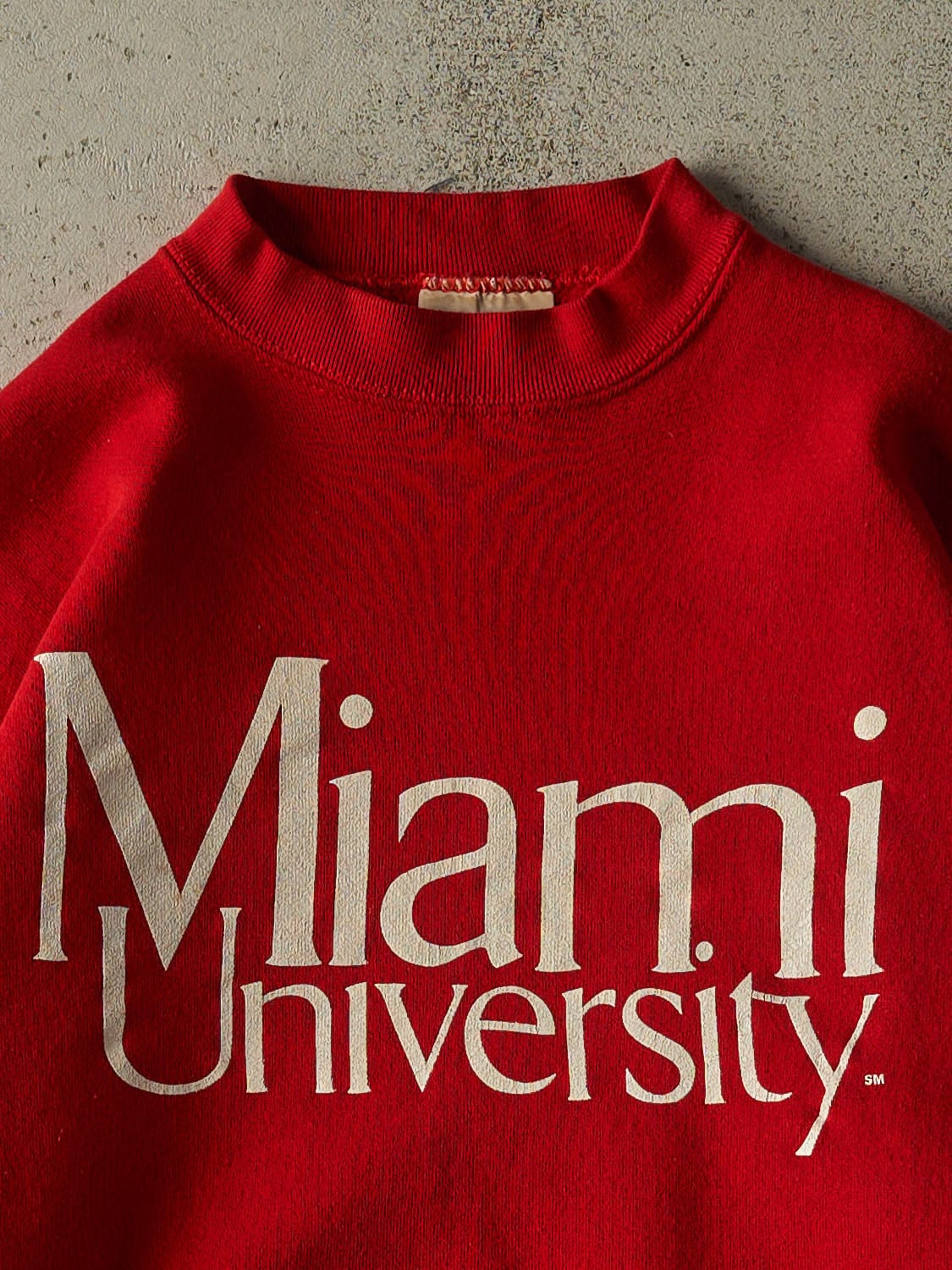 Vintage 80s Red Miami University Crewneck (M/L)