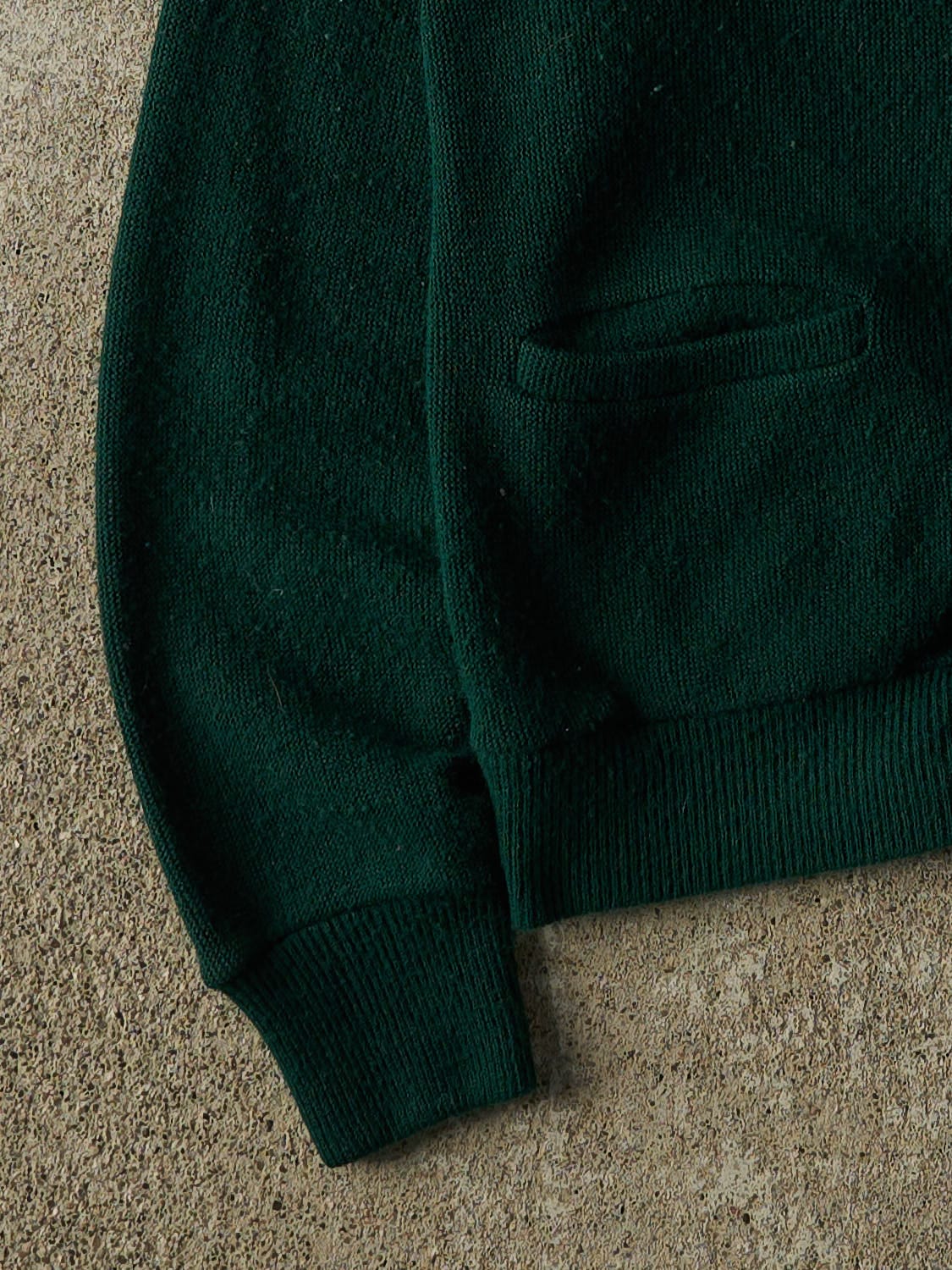 Vintage 70s Green Knit Cardigan (XS/S)