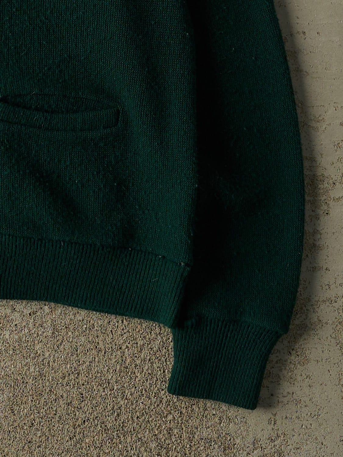 Vintage 70s Green Knit Cardigan (XS/S)