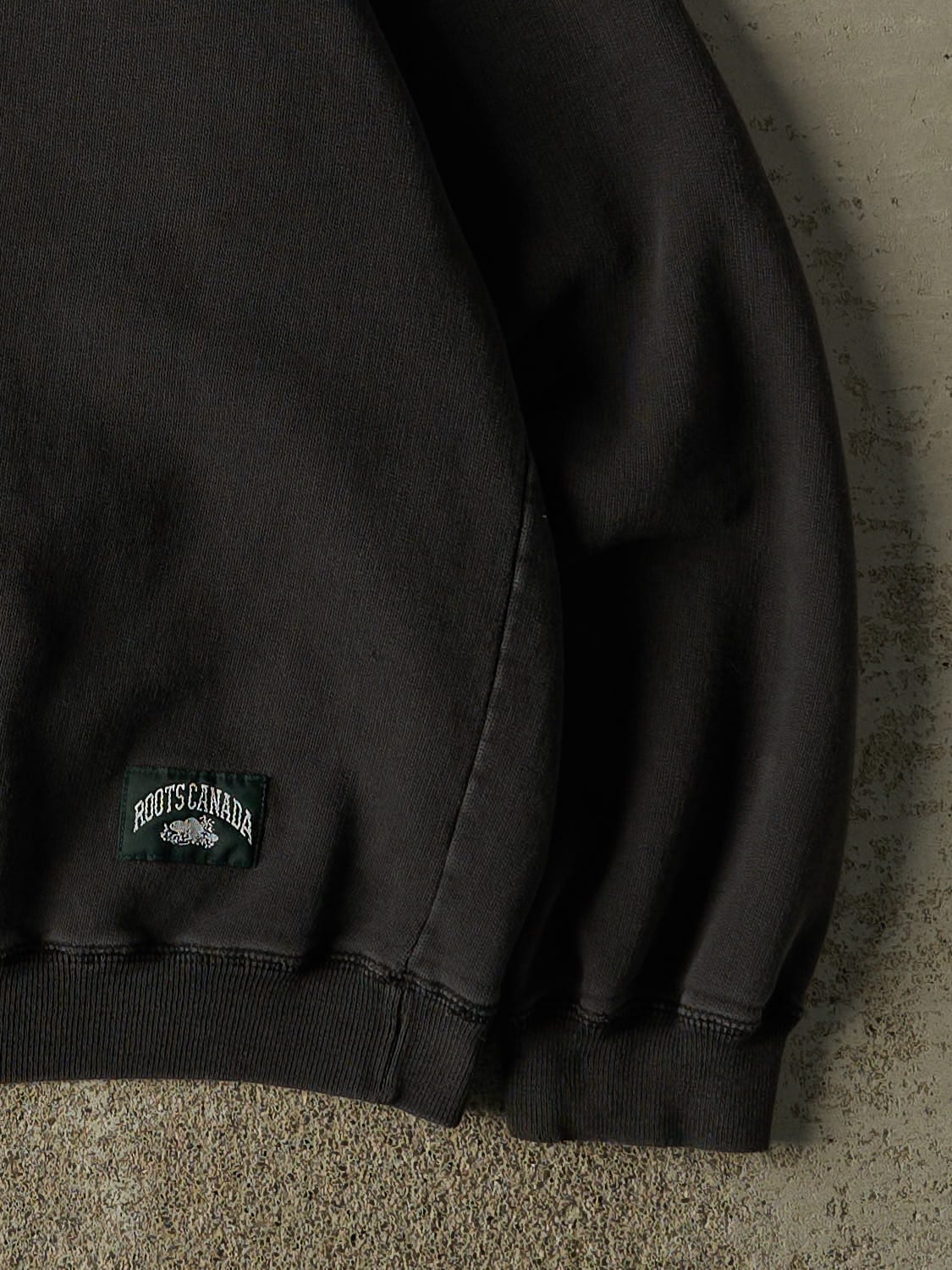 Vintage 90s Black Roots Quarter Zip Sweater (L/XL)