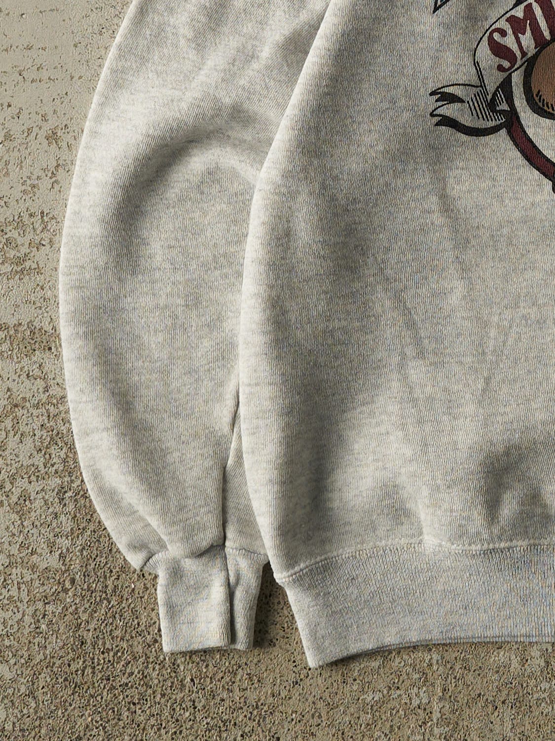 Vintage 80s Heather Grey Smiling Moose University Crewneck (S)