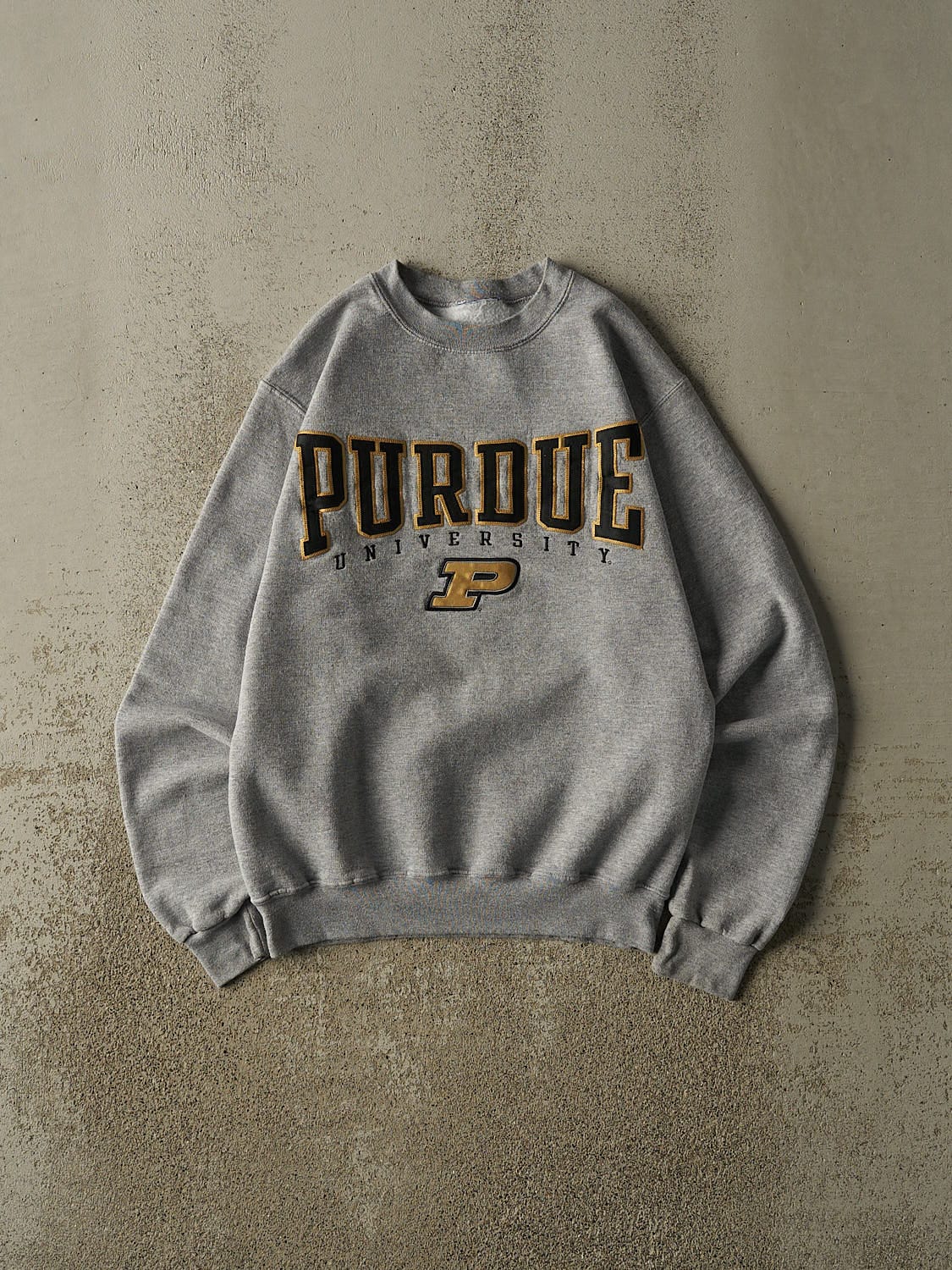 Vintage Y2K Grey Champion Purdue Crewneck (S)