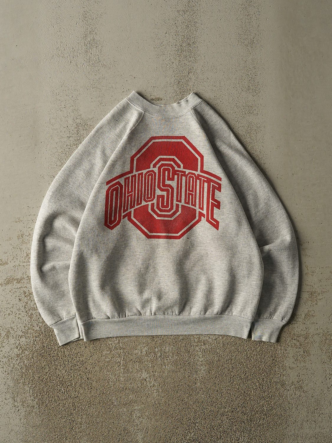 Vintage 80s Heather Grey Ohio State University Crewneck (S)