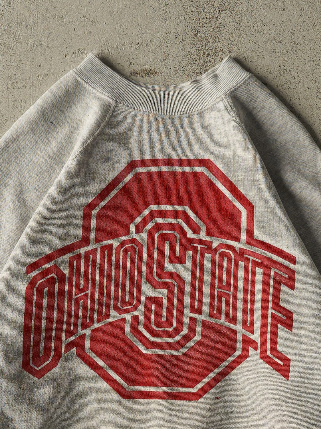 Vintage 80s Heather Grey Ohio State University Crewneck (S)