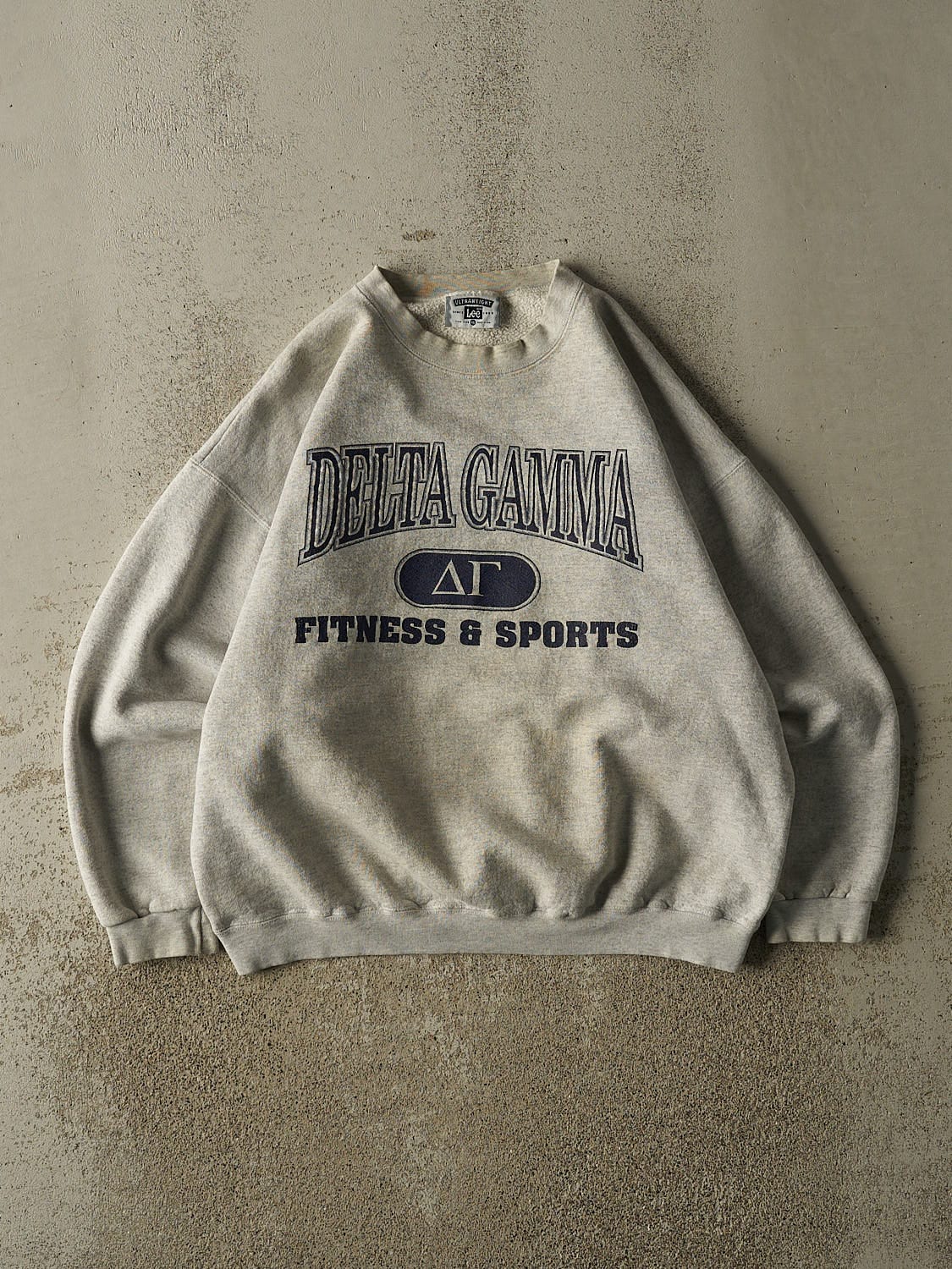 Vintage 90s Heather Grey Delta Gamma Crewneck (L/XL)