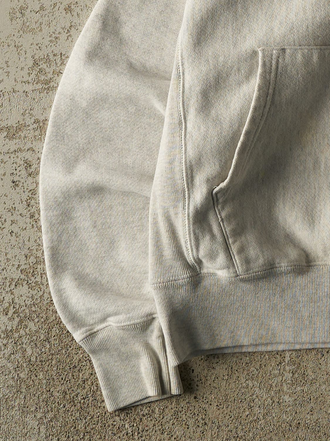 Vintage Y2K Heather Grey Westfield State Champion Reverse Weave Hoodie (S/M)