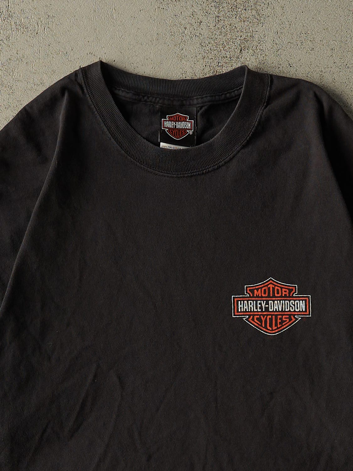 Vintage 04' Black Harley Davidson Dayton Ohio Tee (L/XL)