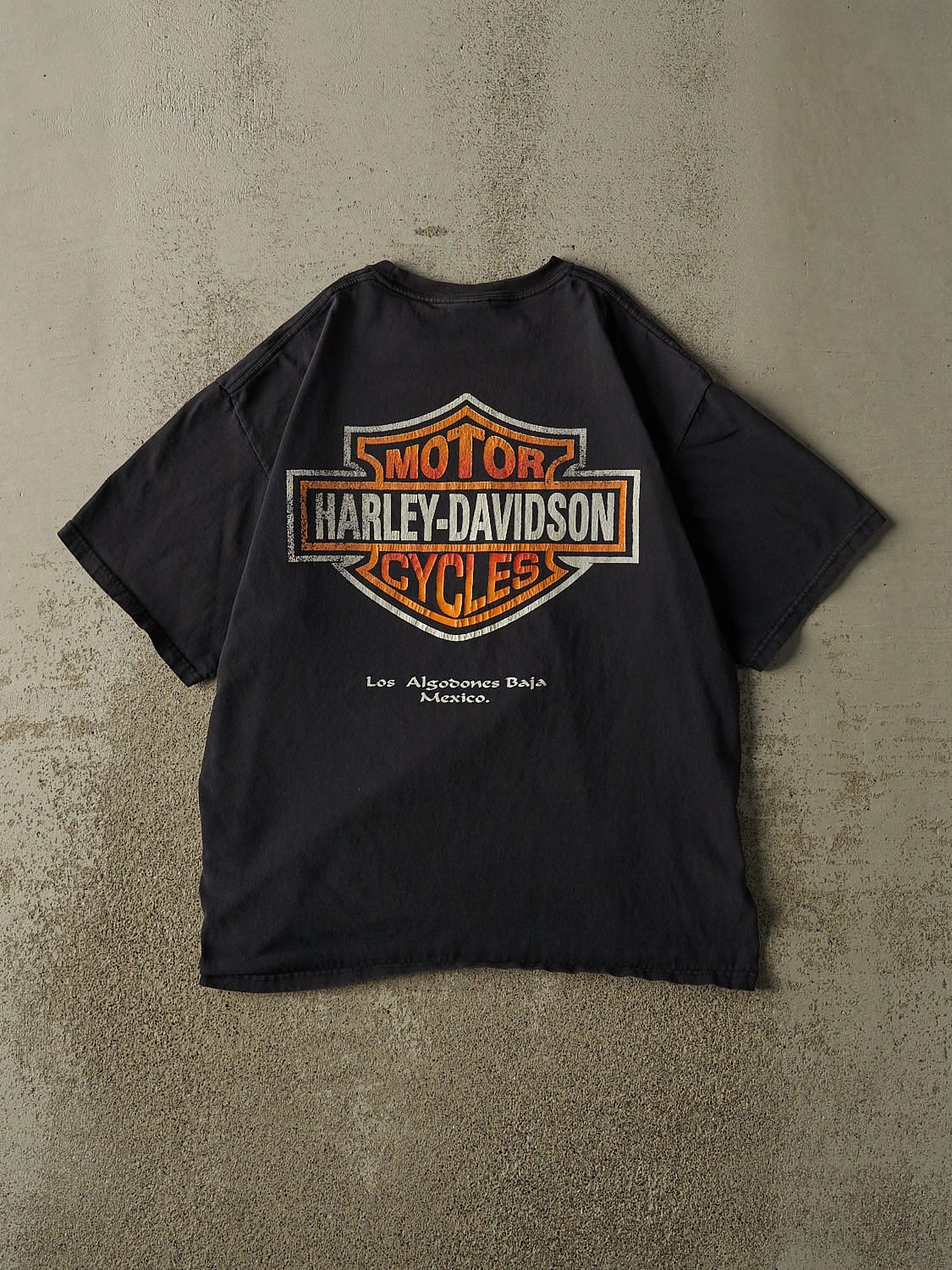 Vintage 90s Black Harley Davidson Baja Mexico Tee (M)